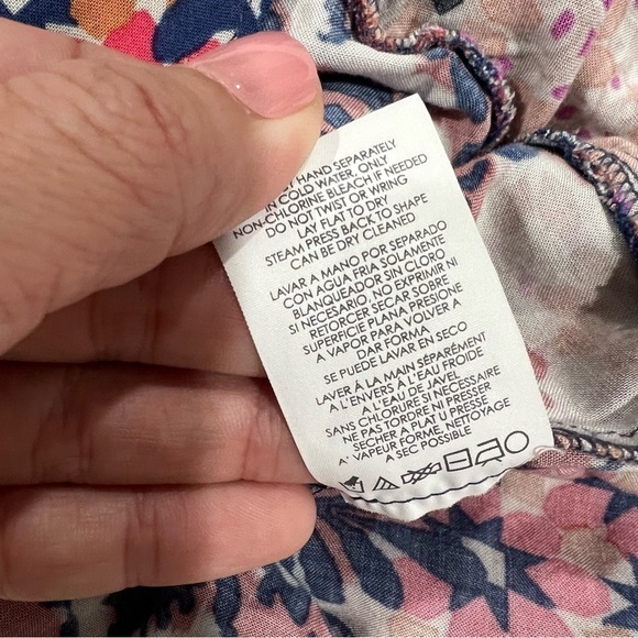 CAbi Isabel Ruffled Floral Patchwork Skirt woman’s size  Medium - Picture 9 of 11